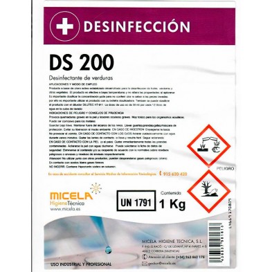 Desinfectante Verduras DS200.1 L.