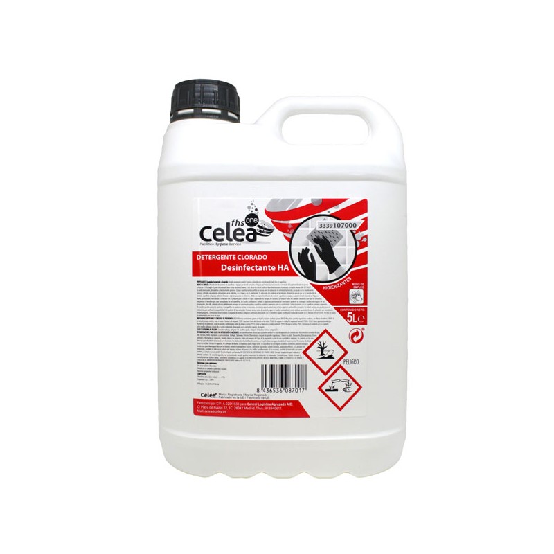 Detergente Clorado Celea. 5L. HA registrado