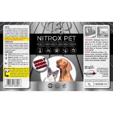 Nitrox Pet, Limpiador Enzimático Multisuperficies, Eliminador de Olores, Aroma Floral