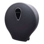 Dosico Soft, Dispensador de Rollos de Papel Higiénico Industrail Negro, con Visor