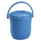 Cubo de Basura Doméstico Con Tapa, Apertura Manual de 15 L.