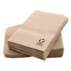 Servilleta Mini Servis Marrón Bio-Eco De 17X17 Cm, 1 Capa, 19 Gr.