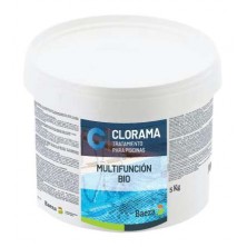 Clorama, Cloro Multifunción Bio en tabletas de 200 gr, para Desinfectar, Prevenir Algas y Estabilizar la Acidez del Agua