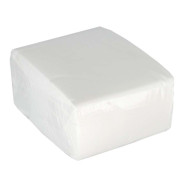Servilleta Blanca con Cenefa Gofrada de 30x30 Cm, 2 Capas, 16.5 Gr.