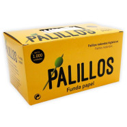 Palillos de Madera Redondos Higiénicos Enfundados en Papel de 6.5 Cm