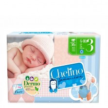 Chelino, Pañales Elásticos Dermoprotectores para Bebé, Tallas: 2/3/4/5/6.