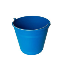 Cubo de Plastico Azul con Asa Metálica de 8 L