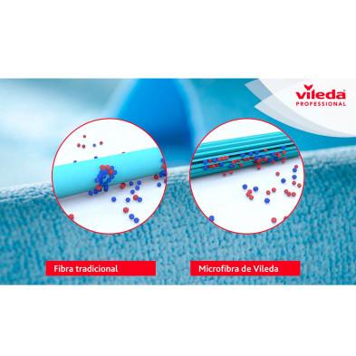 Vileda Profesional Bayetas NanoTech micro (Pack 5 uds) Azul - Efecto  antibacteriano (128601)