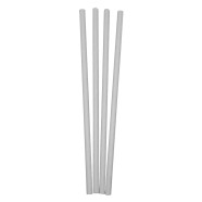 Pajita de Papel Blanca/Negra - 6x200 mm