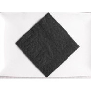 Servilleta 20X20 Cm Negra, 2 Capas