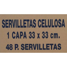 Servilleta Blanca 33X33 Cm, 1 Capa, 19 Gr.