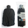 Fregona Microfibra Trenzada Negra 160 Gr. Fregona Microfibra Trenzada Negra 160 Gr.