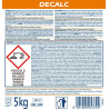 Decalc, Detergente , Higienizante Desincrustante Ácido 5 L.