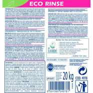 Eco Rinse, Abrillantador Máquina Lavavajillas Neutro, Aguas Blandas